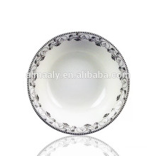 PORCELAIN SALAD BOWL WITH FULL DESIGN CERAMIC SALAD BOWL